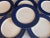 Italian Vintage Italian Pagnossin Treviso Blue Dinner Plates - Set of 6 For Sale - Image 3 of 8