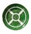 Green Chinese Export "Green Fitzhugh" Porcelain Plates, Set of Three For Sale - Image 8 of 14