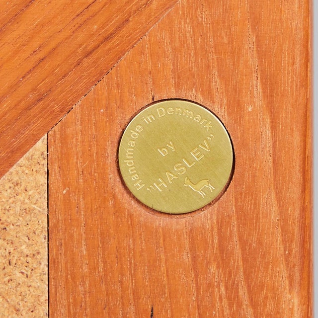 Oval tue poulsen ceramic and oak coffee table made by haslev in denmark around 1960. beautiful artwork coffee table...