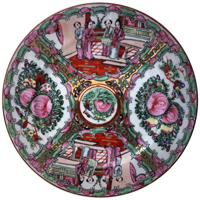 Mid 20th Century 19th Century, Chinese Porcelain Plates For Sale - Image 5 of 5