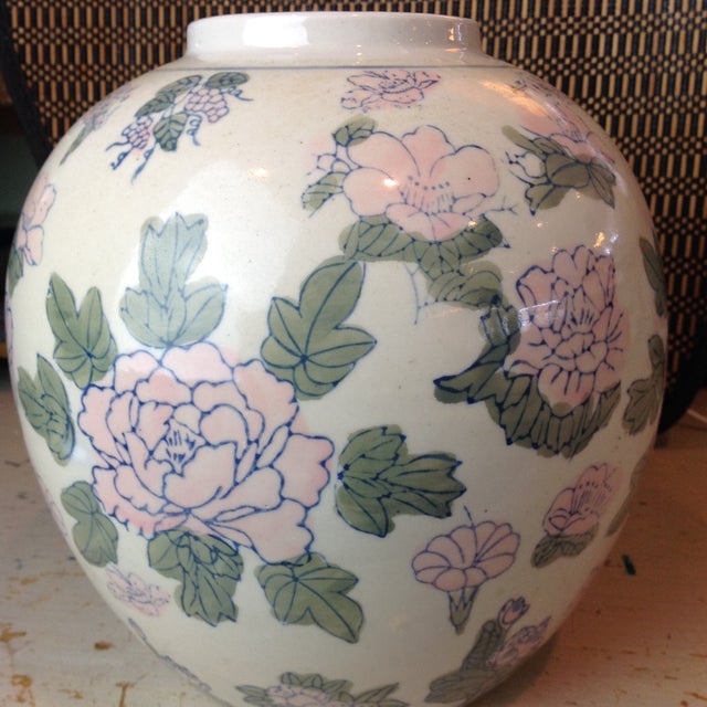 Antique Chinese Ginger Jar Vase Made in China With Floral Design Chairish