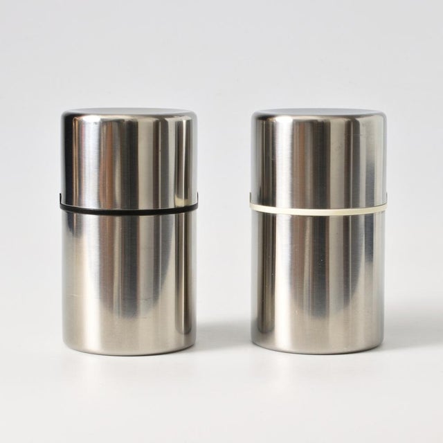 Modern Danish Salt and Pepper Mill by Erik Magnussen for Stelton, 1990s, Set of 2 For Sale - Image 3 of 8