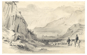 Philip Vandyke Browne, Llanberis Caernarfon, Early 19th Century, Graphite Drawing