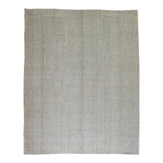 Gray Vintage Turkish Kilim Flat-Weave For Sale