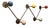 Atomic Design Coat Rack from Roger Feraud, 1950s For Sale
