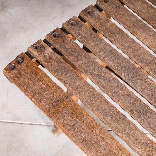 Beech Folding Chair, 1960s For Sale - Image 9 of 10