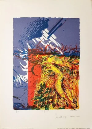 Among the Brushwood - Original lithograph by G. Ambrogio - 1970 1970