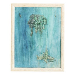 Armanda Passos, Abstract Composition, 1970s, Oil Painting on Canvas For Sale