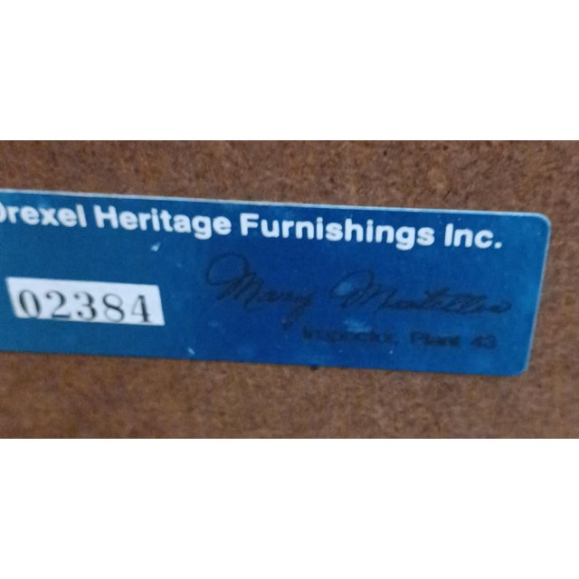 1970s Drexel Heritage Etcetera Faux Bamboo Cabinet For Sale - Image 9 of 10