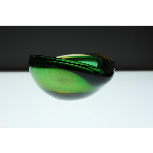 Red Mid-Century Modern Murano Glass Bowl, 1960s For Sale - Image 8 of 11