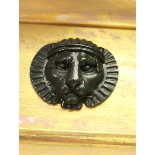 Black Regency Revival Egyptian Giltwood and Bronze Pier Mirror, 1930 For Sale - Image 8 of 18