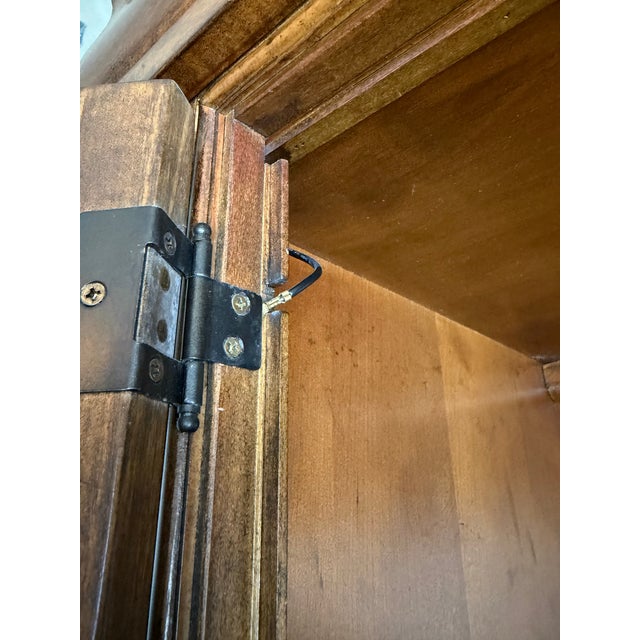 Wood Liberty Furniture Solid Wood Lighted Display Cabinet For Sale - Image 7 of 12