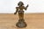 18th Century Indian Lost-Wax Bronze Attendant With Sunflower Offering For Sale - Image 5 of 9