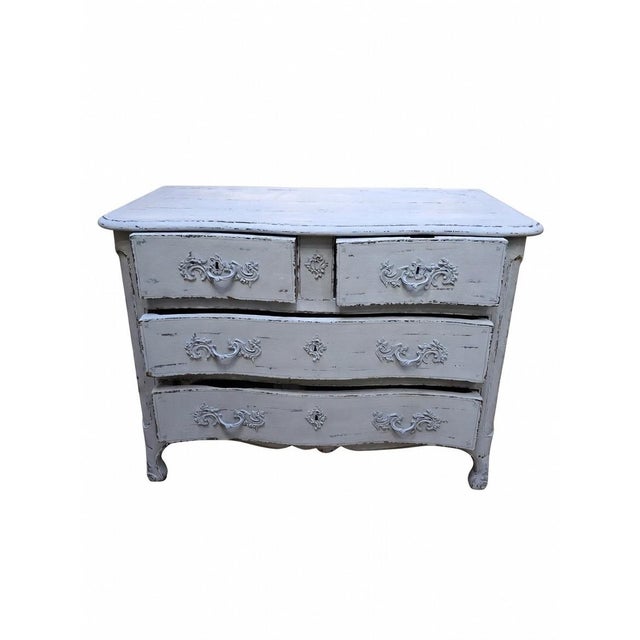 Gray Antique Patinated Chest of Drawers, 1700s For Sale - Image 8 of 17