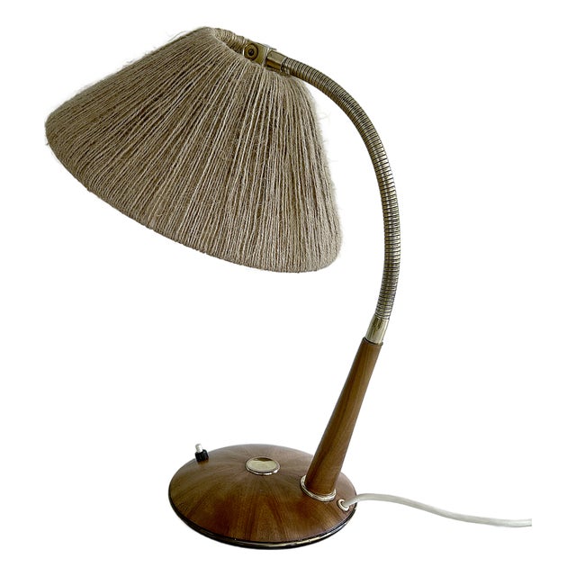 Vintage Table Lamp in Teak from Temde, 1960s For Sale