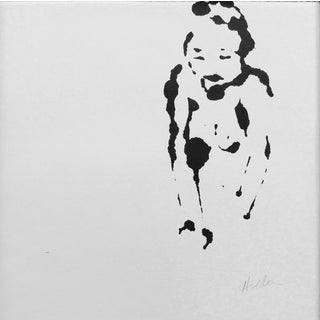 "Young Model" Martha Holden Contemporary Figurative Ink Drawing For Sale