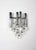 Italian Chrome and Glass Sconces by Sciolari, 1960s, Set of 2 For Sale - Image 3 of 18
