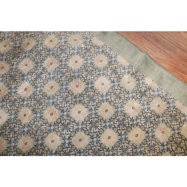 Textile Zabihi Collection Mid 20th Century Turkish Deco Rug For Sale - Image 7 of 18