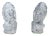 Vintage Cast Stone Garden Lion Statues - A Pair For Sale