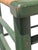 Vintage Rustic Farmhouse Green Ladderback Chairs With Rush Seats- A Pair For Sale - Image 11 of 15