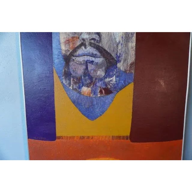 Figurative Mid 20th Century J. Zuñiga - Modernist Portrait of a Man For Sale - Image 3 of 7