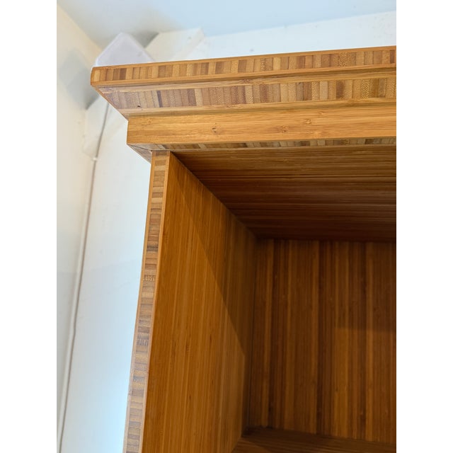 2000 - 2009 Custom Design Bamboo Kitchens Media Display Cabinet For Sale - Image 5 of 12