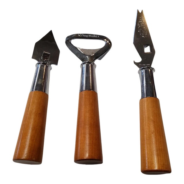 Mid Century Bar Tool Set- Set of 3 For Sale