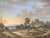 The Country House - Farm Landscape Highly detailed scene with a country house, workers, and a hare with rider by an...
