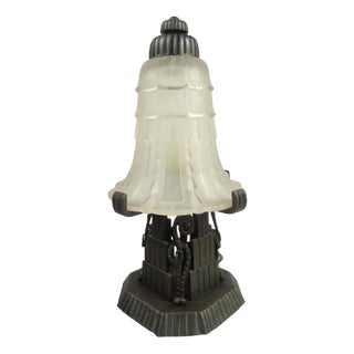 Art Deco Table Lamp by Edgar Brandt, 1920 For Sale
