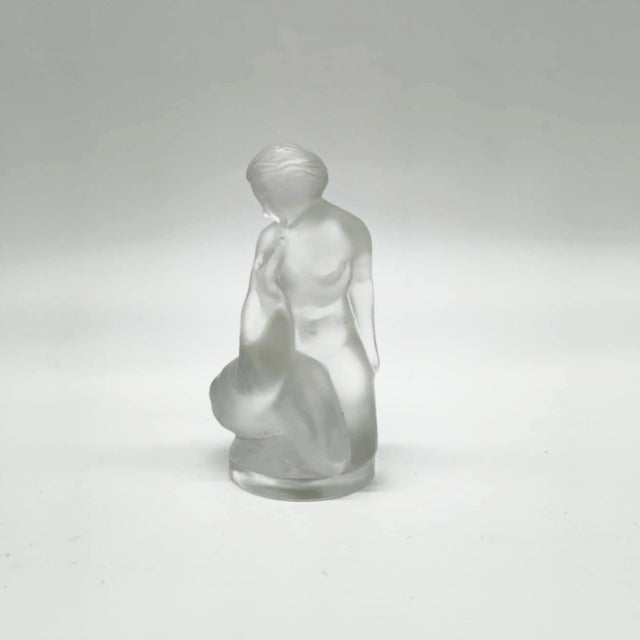 Lalique Leda and the Swan Figurine by Lalique France For Sale - Image 4 of 4