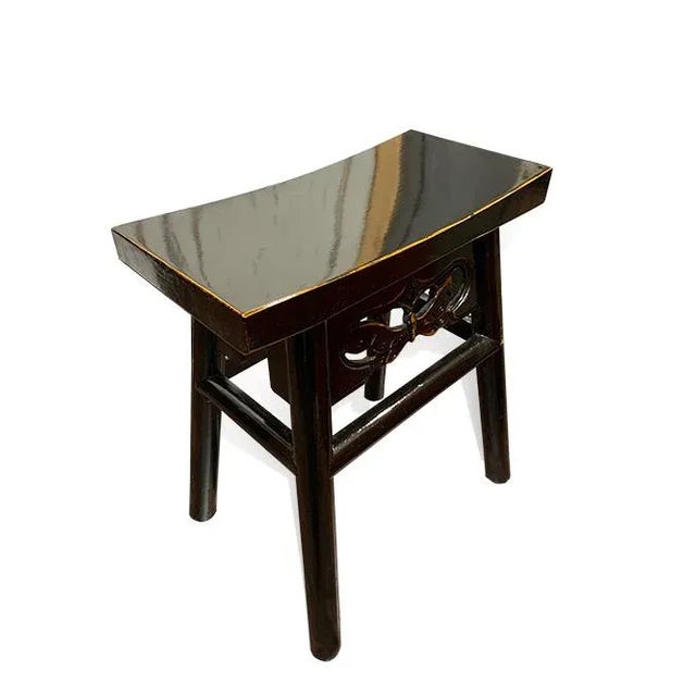 Contemporary Black Lacquer Butterfly Stool For Sale - Image 4 of 5