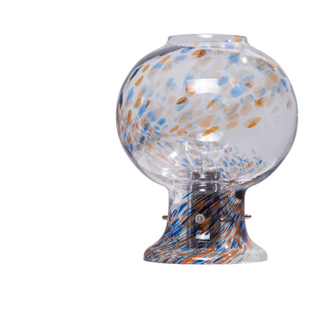 Glass Table Lamp by Olle Alberius for Orrefors, 1970s For Sale