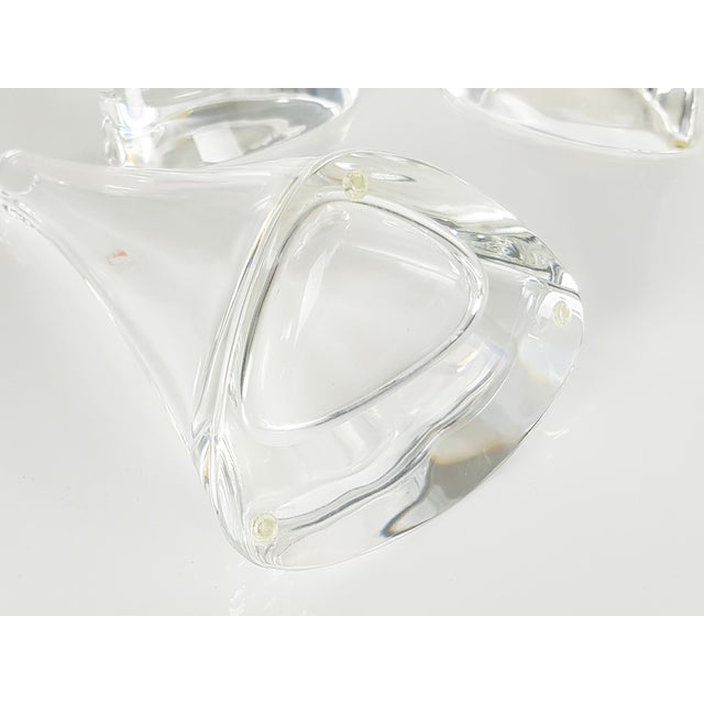 Crystal Vases by Angelo Mangiarotti for Cristalleria Colle, 1986, Set of 3 For Sale - Image 10 of 11
