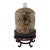 Cabinet of Curiosities Glass Cloche With Bird’s Nest Wrapped in Dried Gypsophila on Decorative Asian Wooden Stand For Sale