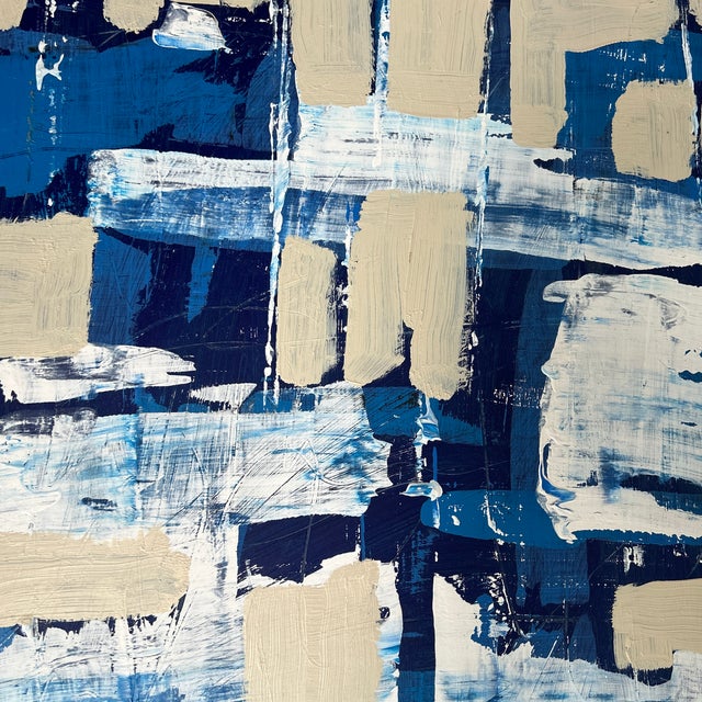 Contemporary original abstract painting by Stephen Heigh. Measures 16x20 / 22x26 framed. Check out my shop Robins Egg...