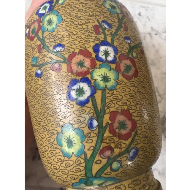 Early 20th Century Antique Chinese Cloisonne Vase For Sale - Image 4 of 4