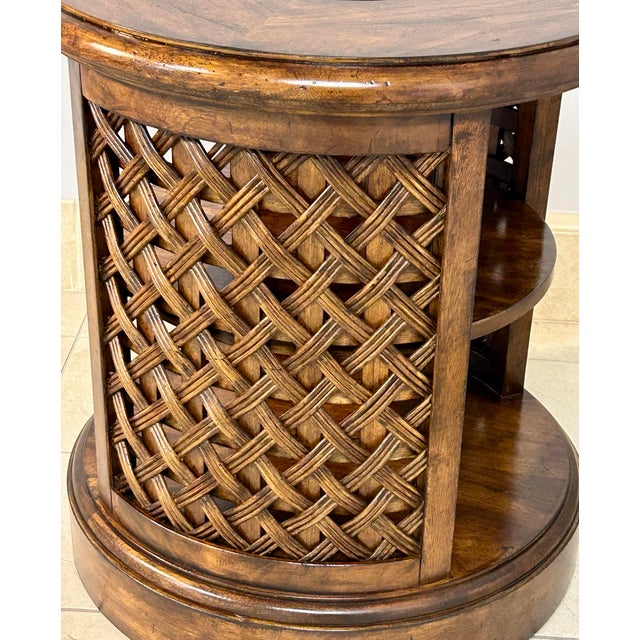 English Three Tier Side Table For Sale - Image 3 of 5