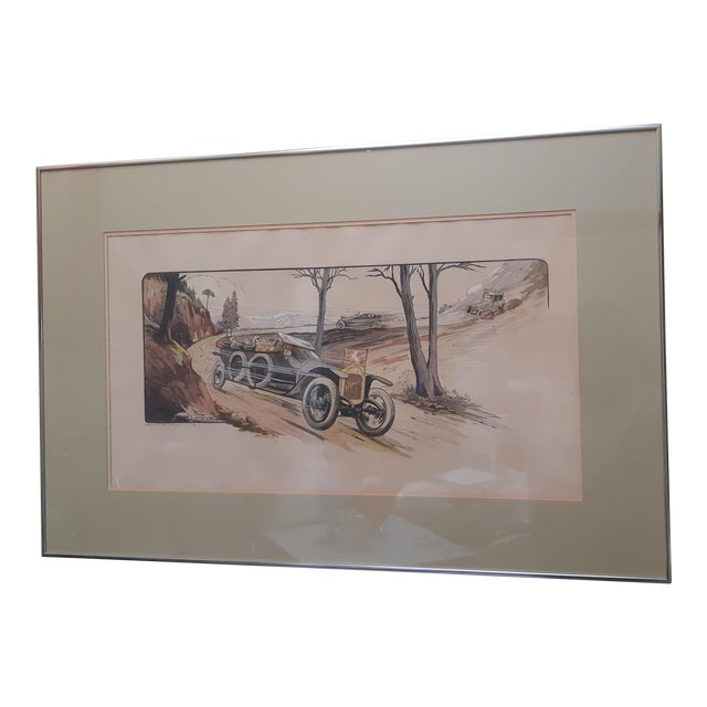 Marguerite Montaut (Gamy) L' Equip 1913 Original Signed Lithograph For Sale