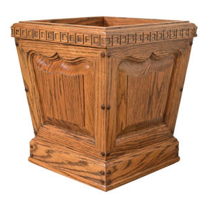 Romweber Viking Oak Planter or Waste Paper Basket, Circa 1960s