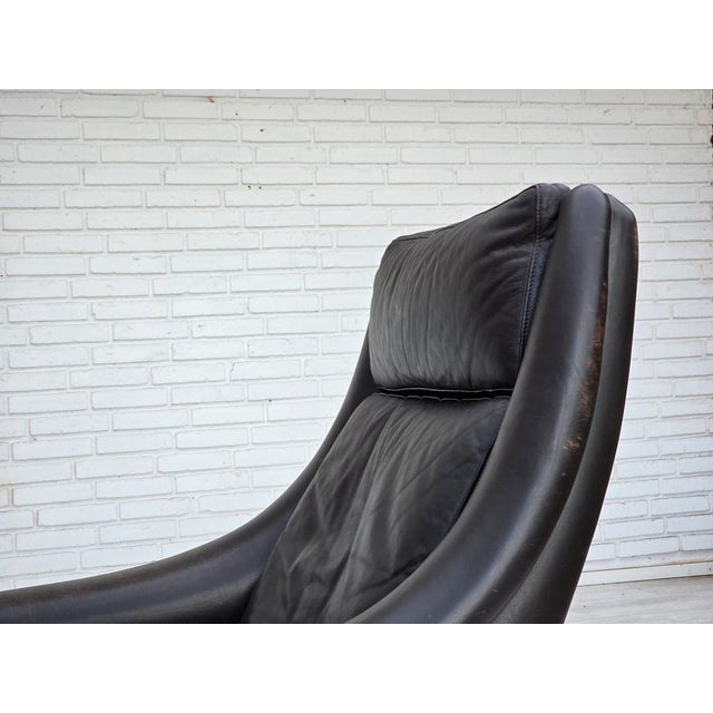 Danish Highback Swivel Armchair from Aage Christensen, 1960s For Sale - Image 12 of 18