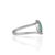 Not Yet Made - Made To Order Certified Solitaire Zambian Emerald & Diamond Ring in 925 Sterling Silver, Size 8 For Sale - Image 5 of 11