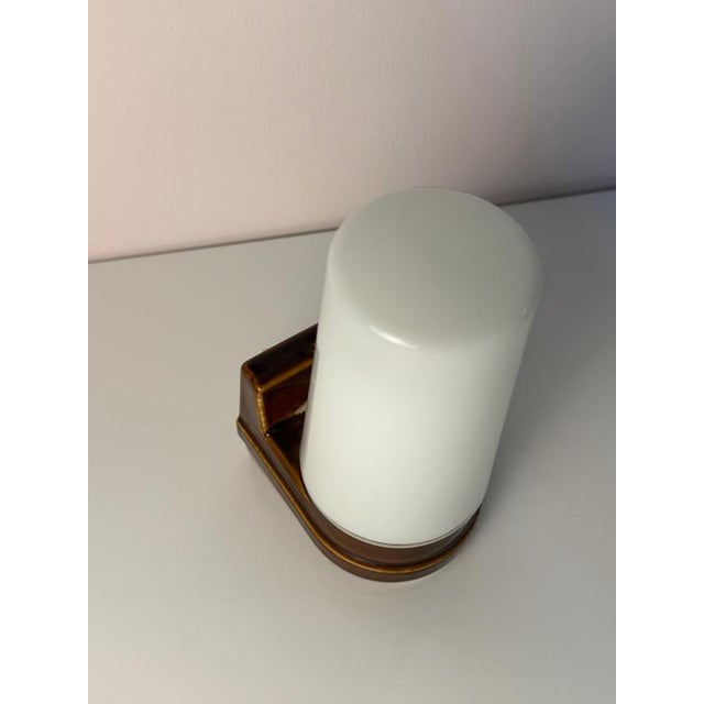 Brown Model 6080 Wall Lamp by Sigvard Bernadotte for Ifö For Sale - Image 5 of 11