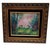Contemporary Late 20th Century Cardin Framed Painting of Children Exchanging Flowers Sunset Copper Enameled Golden Hour For Sale - Image 3 of 8
