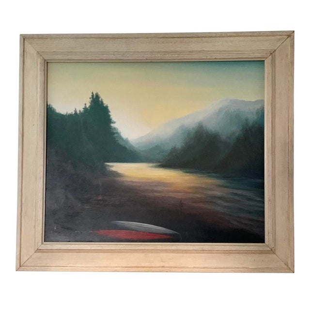 1980s 1980s Oil Painting - Landscape For Sale - Image 5 of 7