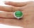 Gia Certified 14.68 Carat Grade a Jadeite Jade Ring With Diamond in 18k Gold Size 6 For Sale - Image 9 of 12