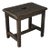 Rustic Black Wooden Stool, 1920s For Sale