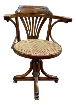 Art Nouveau Model No. 3 Swivel Chair by Michael Thonet for Thonet, Austria, 1910s