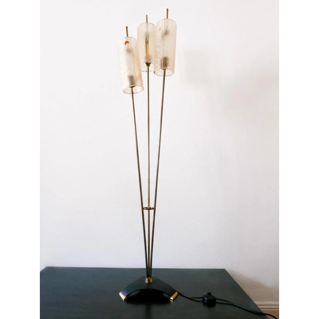 Mid-Century Modern German 3-Flamed Floor Lamp, 1950s For Sale - Image 6 of 14