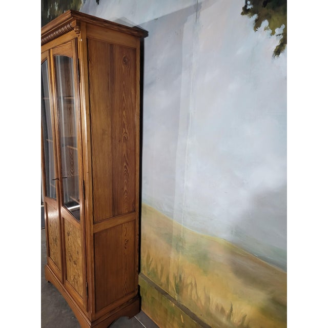 Art Nouveau Bookcase in Fir, 1920s For Sale - Image 6 of 15