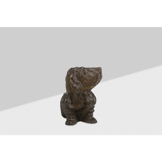 Black Forest Style Carved Basswood Dog, 1900 For Sale - Image 3 of 9